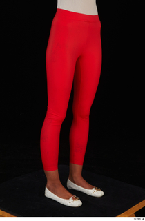 Adelle Sabelle casual dressed leg lower body red leggings white…